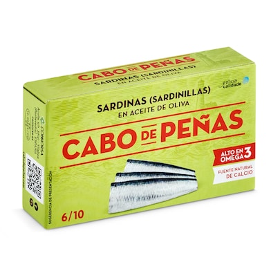 Sardinillas en aceite de oliva Cabo de Peñas 62 g-0