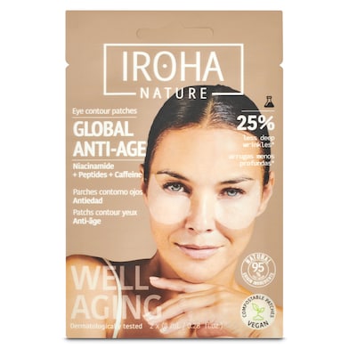 Parches para el contorno de ojos antiarrugas Iroha nature 2 unidades-0