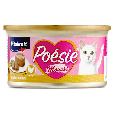 Mousse para gatos con pollo Vitakraft 85 g-0