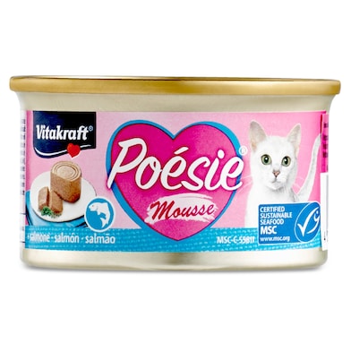 Mousse para gatos de salmón Vitakraft 85 g-0