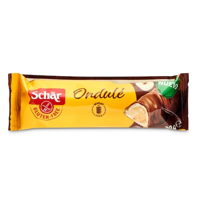 Barrita de chocolate con avellanas sin gluten ondulé Dr. Schar 30 g-0