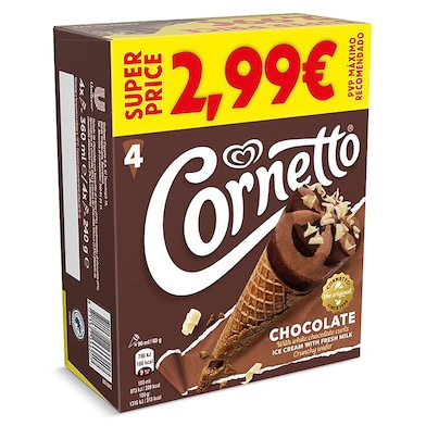Cornetto de chocolate 4 x 60 g-0
