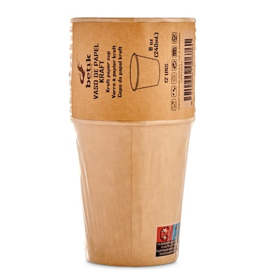 Vasos de cartón 240 ml Betik 12 unidades-0