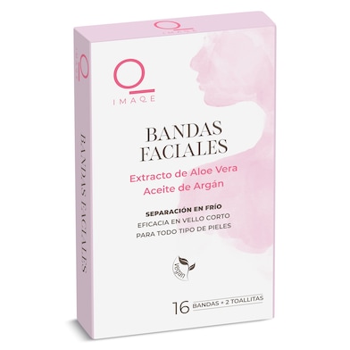 Bandas de cera faciales con aloe vera Dia Imaqe 16 unidades-0
