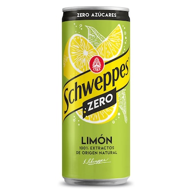 Schweppes de limón zero lata 330 ml-0