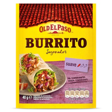 Sazonador para burritos suave Old El Paso 40 g-0