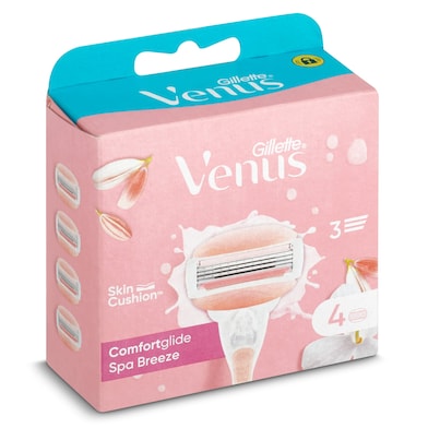 Maquinilla confortglide spa breeze recambio Gillette Venus 4 unidades-0