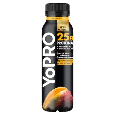 Bebida con proteínas sabor mango Yopro 300 g-0