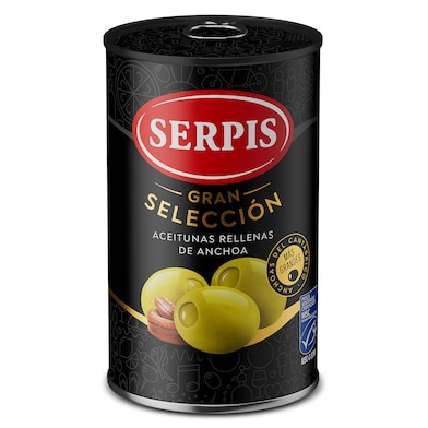 Aceitunas rellenas de anchoa Serpis 130 g-0