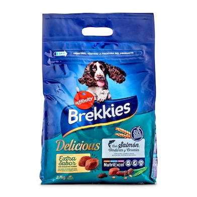 Alimento para perros con salmón Brekkies Delicious 2.7 Kg-0