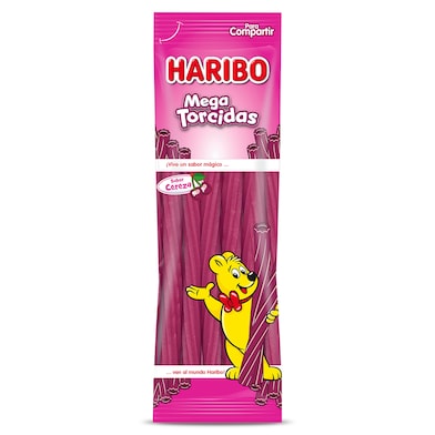 Golosinas mega torcidas sabor cereza Haribo 200 g-0