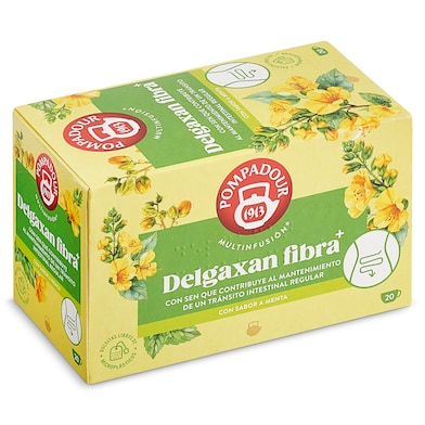 Infusión delgaxan fibra Pompadour 20 unidades-0