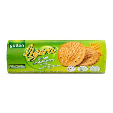 Galletas sin sal y sin azúcar Gullón Ligera 200 g-0