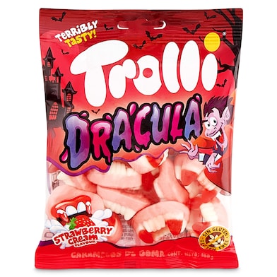 Golosinas dentadura drácula Trolli 100 g-0 Golosinas dentadura drácula Trolli 100 g-0