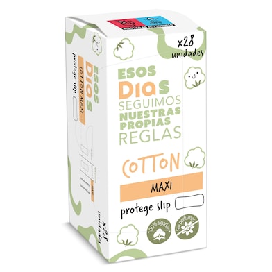 Protegeslips algodón maxi Esos Dias 28 unidades-0