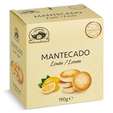 Mantecados de limón La flor de Antequera 190 g-0 Mantecados de limón La flor de Antequera 190 g-0