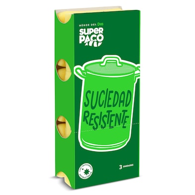 Estropajo salvauñas suciedad resistente Dia Super Paco 3 unidades-0