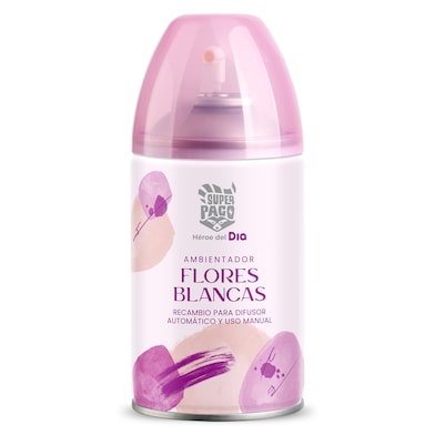 Ambientador y recambio automático flores blancas Dia Super Paco 250 ml-0