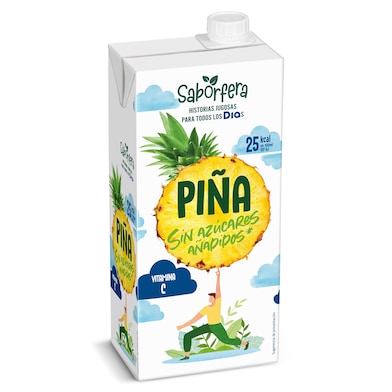 Bebida de zumo de piña sin azúcares añadidos Dia Saborfera 1 L-0