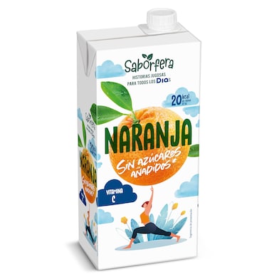 Bebida de zumo de naranja sin azúcares añadidos Dia Saborfera 1 L-0