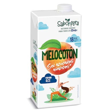 Bebida de zumo de melocotón sin azúcares añadidos Dia Saborfera 1 L-0