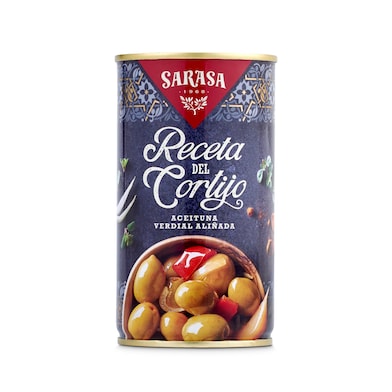 Aceitunas aliñadas receta del cortijo Sarasa 185 g-0