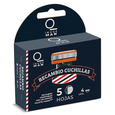 Recambios maquinilla de afeitar 5 hojas Dia Imaqe 4 unidades-0