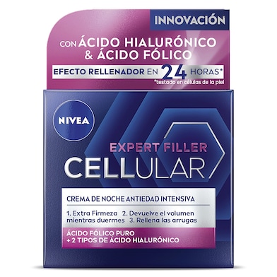 Crema facial de noche antiedad intensiva Nivea 50 ml-0
