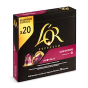Cápsulas de café espresso sontuoso L'Or 20 unidades