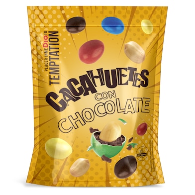 Cacahuetes cubiertos de chocolate de colores Dia Temptation 180 g-0
