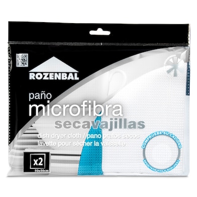 Bayeta microfibra secavajillas Rozenbal bolsa 2 unidades-0