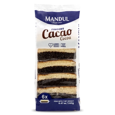Bocaditos de cacao Mandul 240 g-0