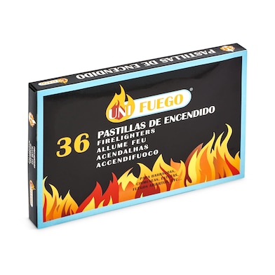 Pastillas de encendido Uni fuego caja 36 unidades-0