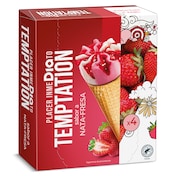 Conos de nata y fresa Dia Temptation 4 x 68 g