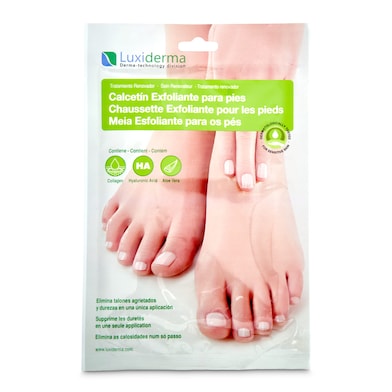 Calcetín exfoliante para pies Luxidermia 2 unidades-0