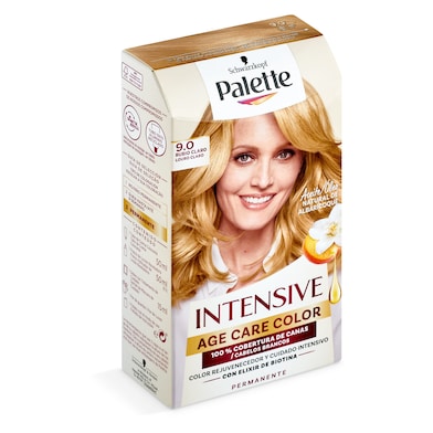 Tinte intensive age color 9.0 rubio claro Palette 1 unidad-0