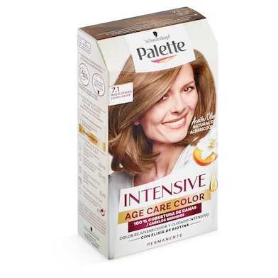 Tinte intensive age color 7.1 rubio ceniza Palette 1 unidad-0