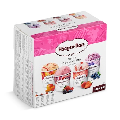 Mini tarrinas Haagen Dazs fruit collection 4 unidades 321 g-0
