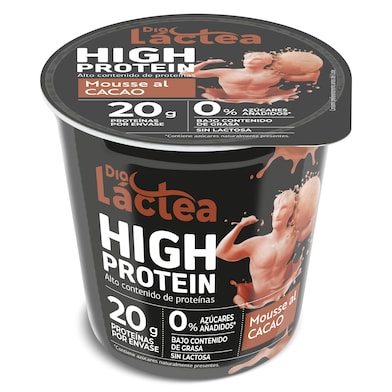 Mousse de cacao alta en proteínas Dia Láctea 200 g-0