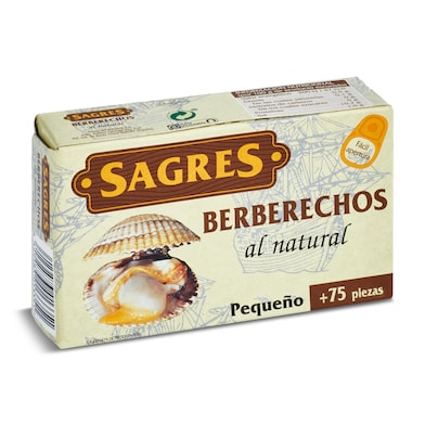 Berberechos al natural Sagres 58 g-0