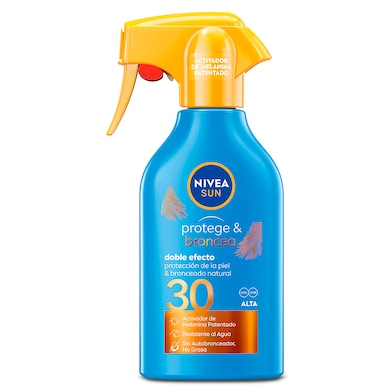 Protector solar protege & broncea spf 30 Nivea 270 ml-0