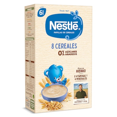 Papilla de 8 cereales Nestlé 475 g-0