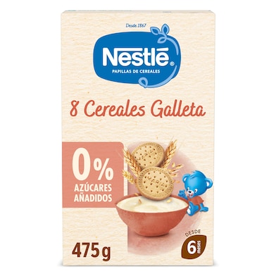 Papilla de cereales y galleta Nestlé 475 g-0