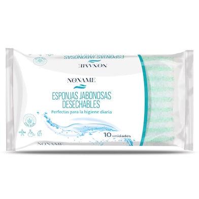 Esponjas jabonosas desechables Noname 10 unidades-0