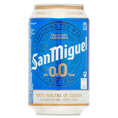 Cerveza 0,0% alcohol San Miguel 33 cl-0
