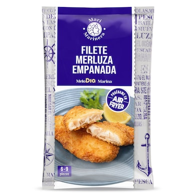 Filetes de merluza empanados Dia Mari Marinera 600 g-0