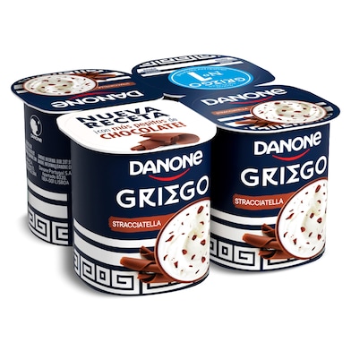 Yogur griego stracciatella Danone 4 x 110 g-0