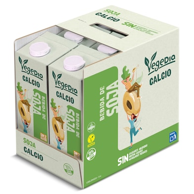 Bebida de soja con calcio Dia Vegedia pack 6 x 1 L-0