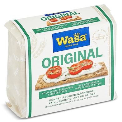 Pan tostado de centeno original Wasa 205 g-0