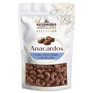 Anacardos recubiertos con chocolate con leche Dia Naturmundo 150 g-0 Anacardos recubiertos con chocolate con leche Dia Naturmundo 150 g-0